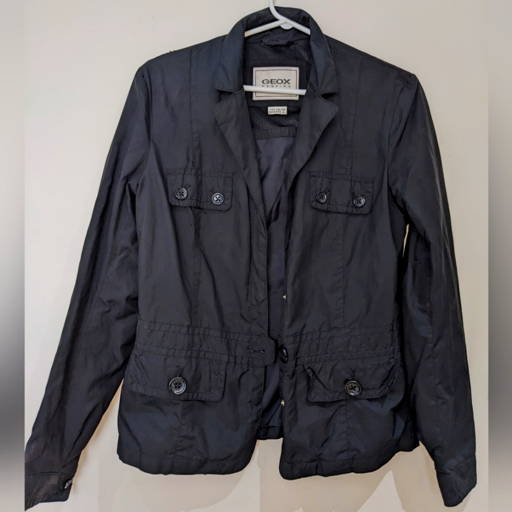 Geox Respira Black Windbreaker Jacket - 8